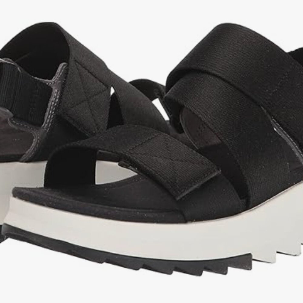 Merrell Alpine Cush Back-Velcro Strap Black/White Rugged Sandal - Picture 4 of 10